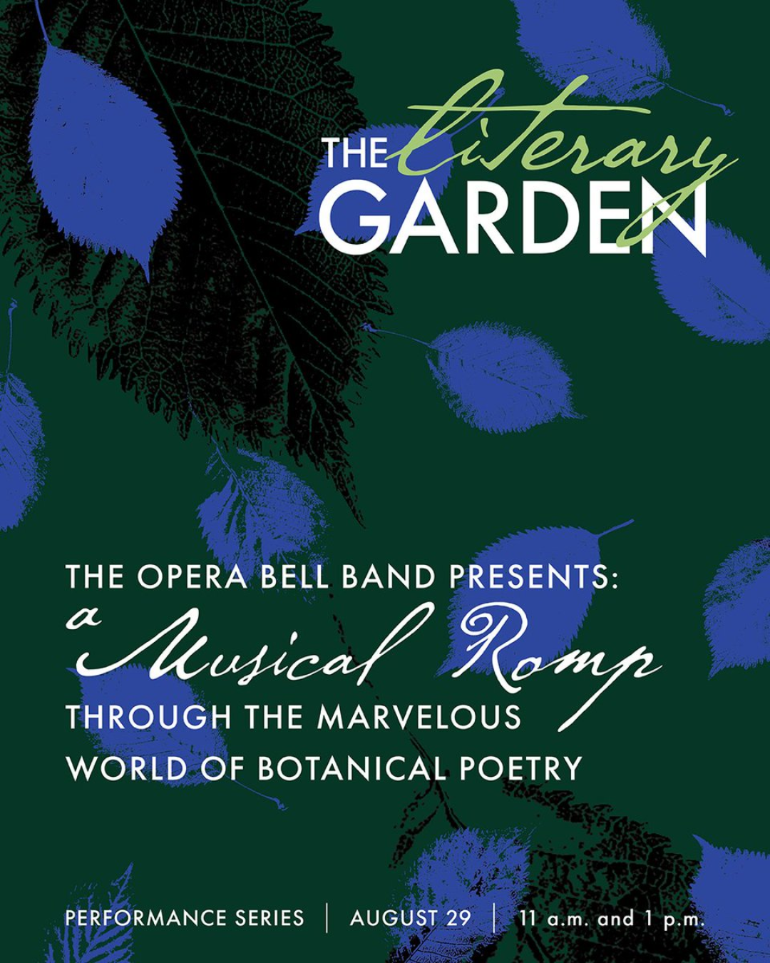 Sachs Museum Performance Series: The Opera Bell Band Presents: A Musical Romp Through the Marvelous World of Botanical Poetry