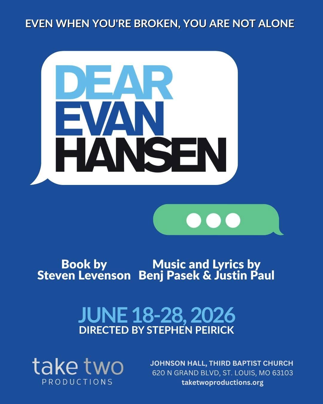 Dear Evan Hansen – Take Two Productions