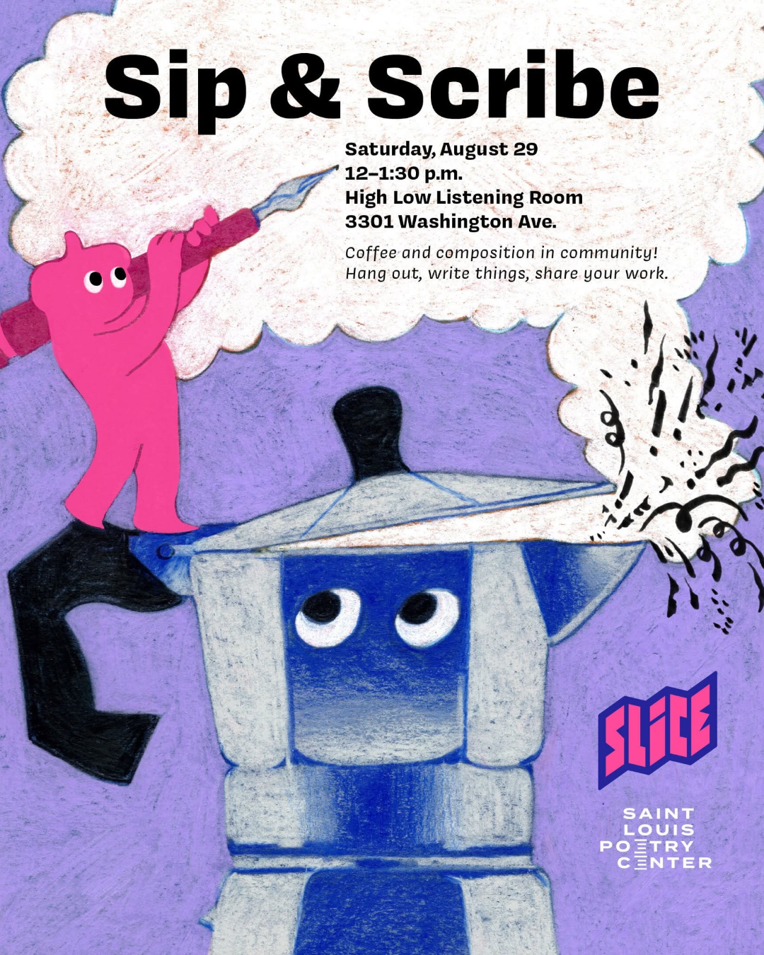 SLICE and St. Louis Poetry Center Sip & Scribe