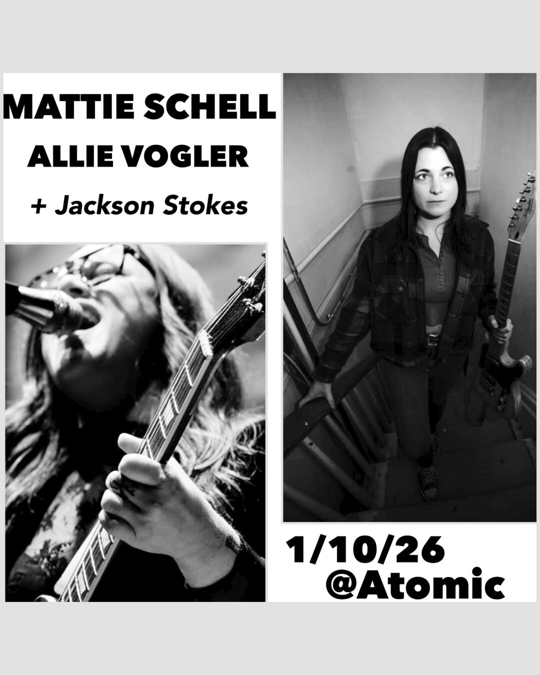 Mattie Schell + Allie Vogler at Atomic