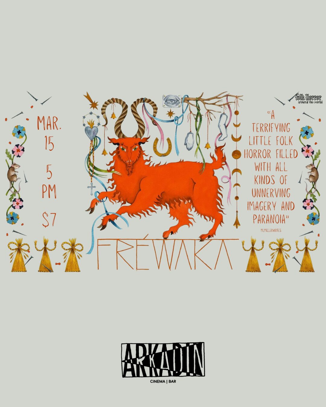 Arkadin Cinema and Bar: Irish Folk Horror FRÉWAKA