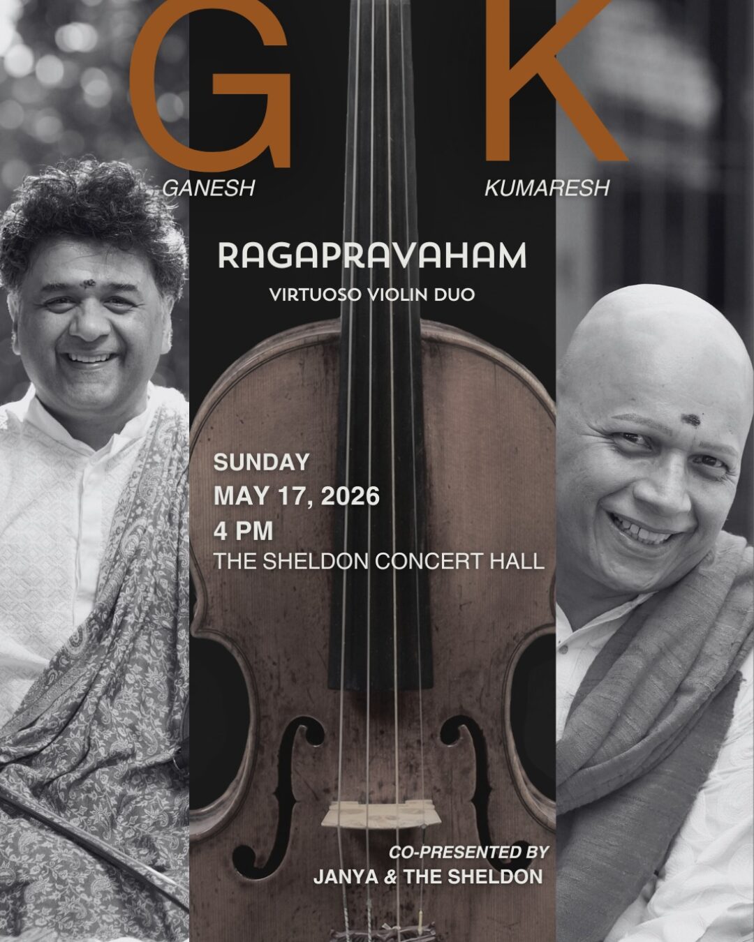 The Sheldon: Ganesh & Kumaresh Rajagopalan – The Violin Brothers
