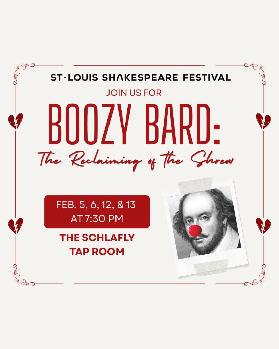 St Louis Shakespeare Festival: Boozy Bard’s The Reclaiming of the Shrew